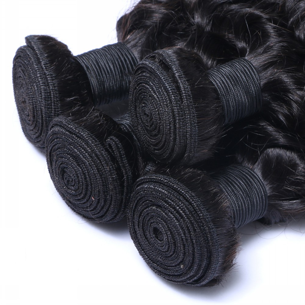 Hair Weave Pure Deep Wave Brazilian Virgin High Quality Cuticle Aligned Hair Mink YL163